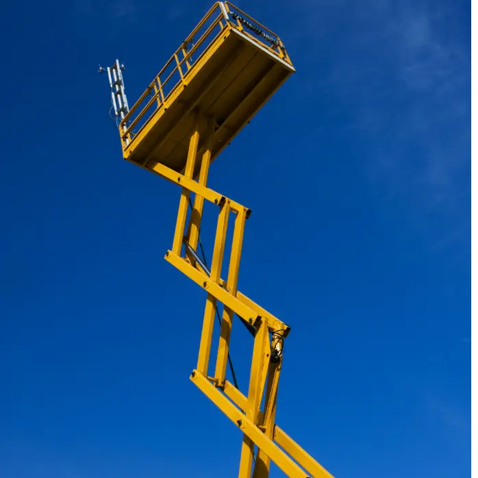 Secure Scissor Lift Rental in Al Khobar | Stable Elevated Access