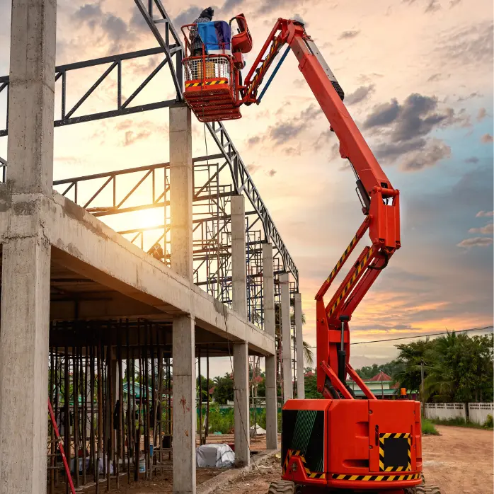 10 Meter Scissor Lift Rental in Madinah | Aerial Work Platform