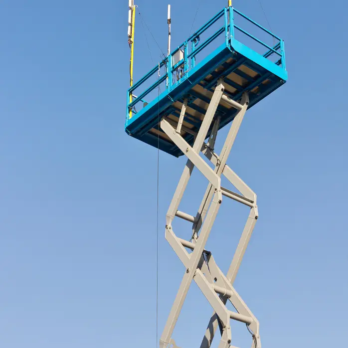 12 Meter Scissor Lift Rental in Madinah | Secure Aerial Access